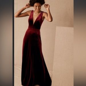 Jenny Yoo BHLDN velvet maxi dress